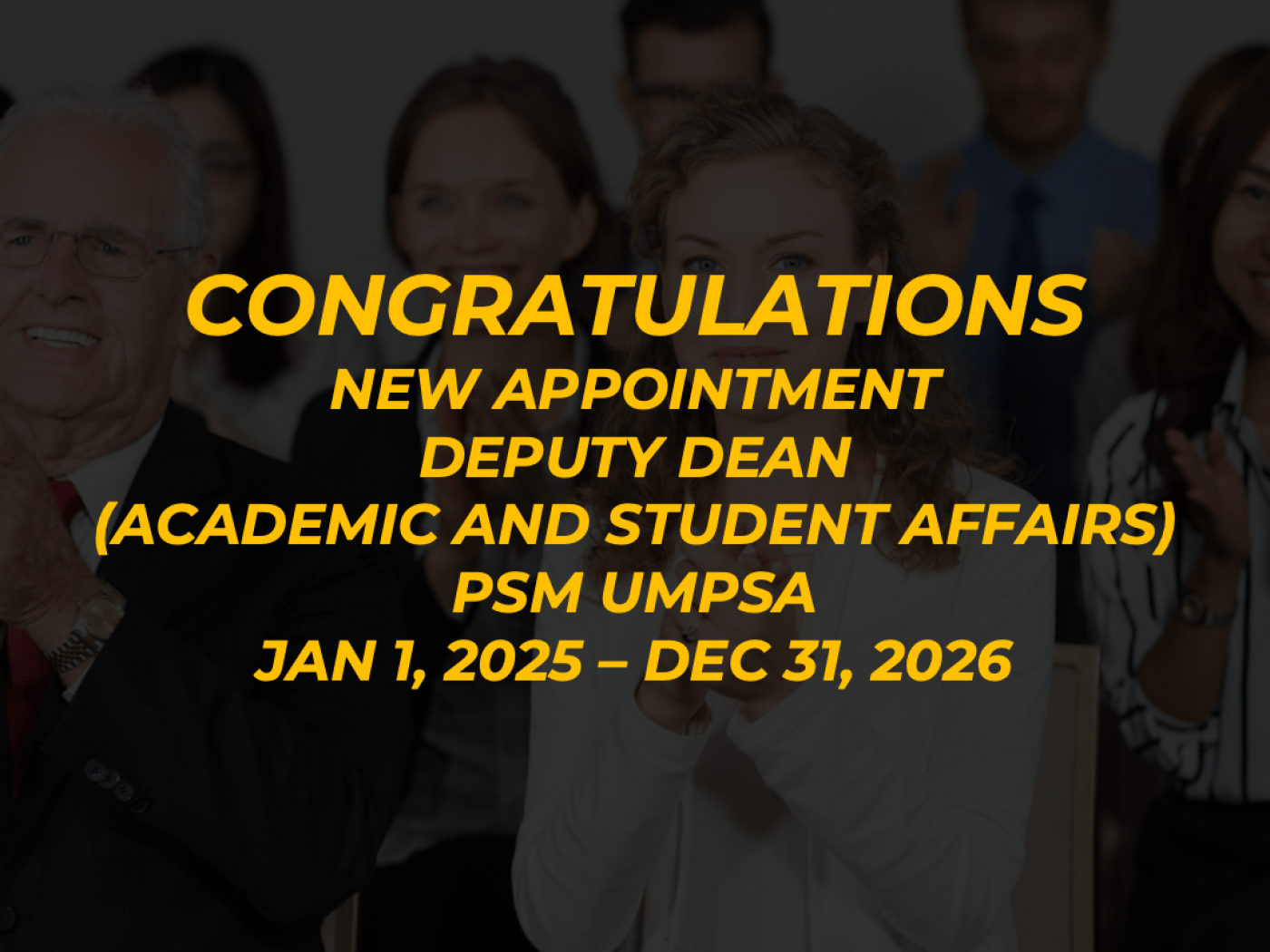 Congratulations Dr. Norhafizah Md Sarif on the appointment as Deputy Dean (Academic and Student Affairs) at Pusat Sains Matematik UMPSA